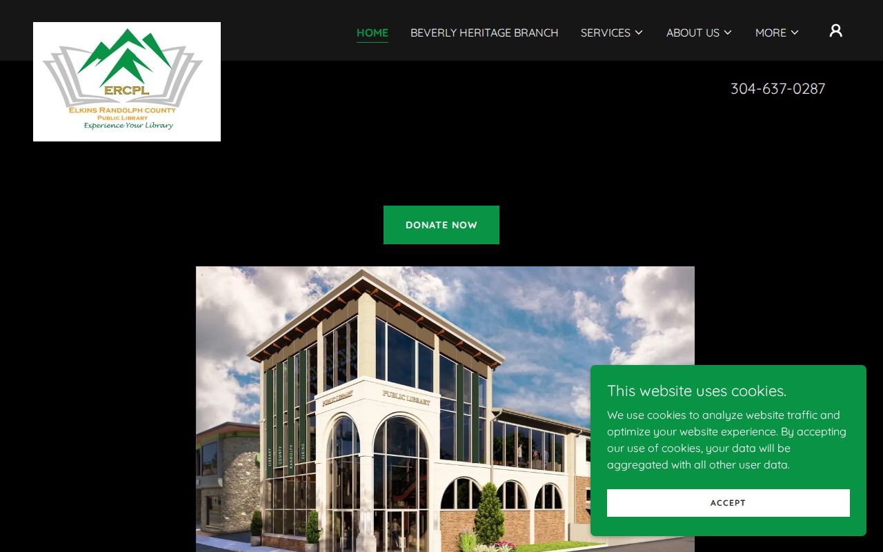 Elkins-Randolph Public Library website for local history collection access