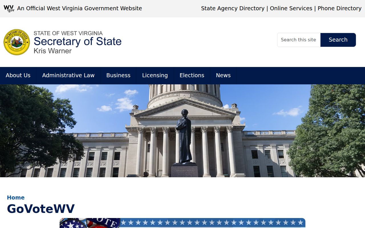 Elkins residents directory GoVoteWV search hub