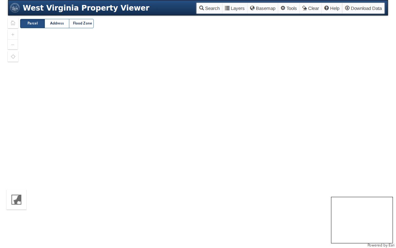 WV Property Viewer controls for Elkins parcel research